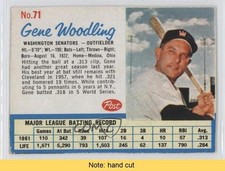 1962 Post Gene Woodling #71 READ b7j