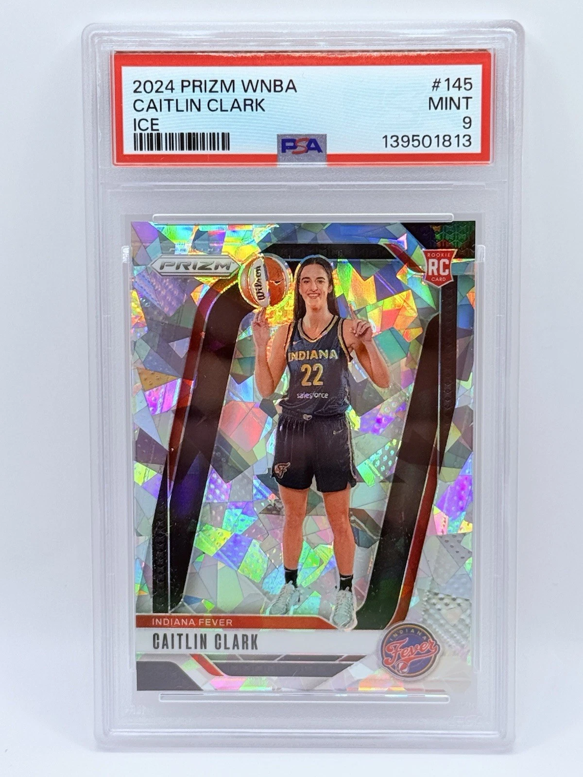 Deal for 2024 Panini Prizm WNBA - Caitlin Clark #145 Ice Prizm (RC) PSA 9