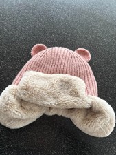 Gap Feux Kids Fluffy Pink Winter Hat Excellent Condition FREE SHIPPING 