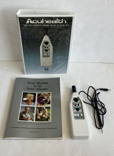 Acuhealth 'No Needles' Home Acupuncture Kit Serial # 42379 In Case With Booklet