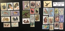 32 WILD ANIMAL STAMPS: Monkeys, Gorillas and other Primates !!  (Lot 135)