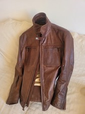 Lederjacke ,Motorradjacke ,Vintagejacke  , Cabrio jacke  Braun Echt Leder 