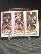 1980-81 Topps Basketball #77 / 168 / 188 Knight / Paul Westphal (HOF) /Scott 🏀