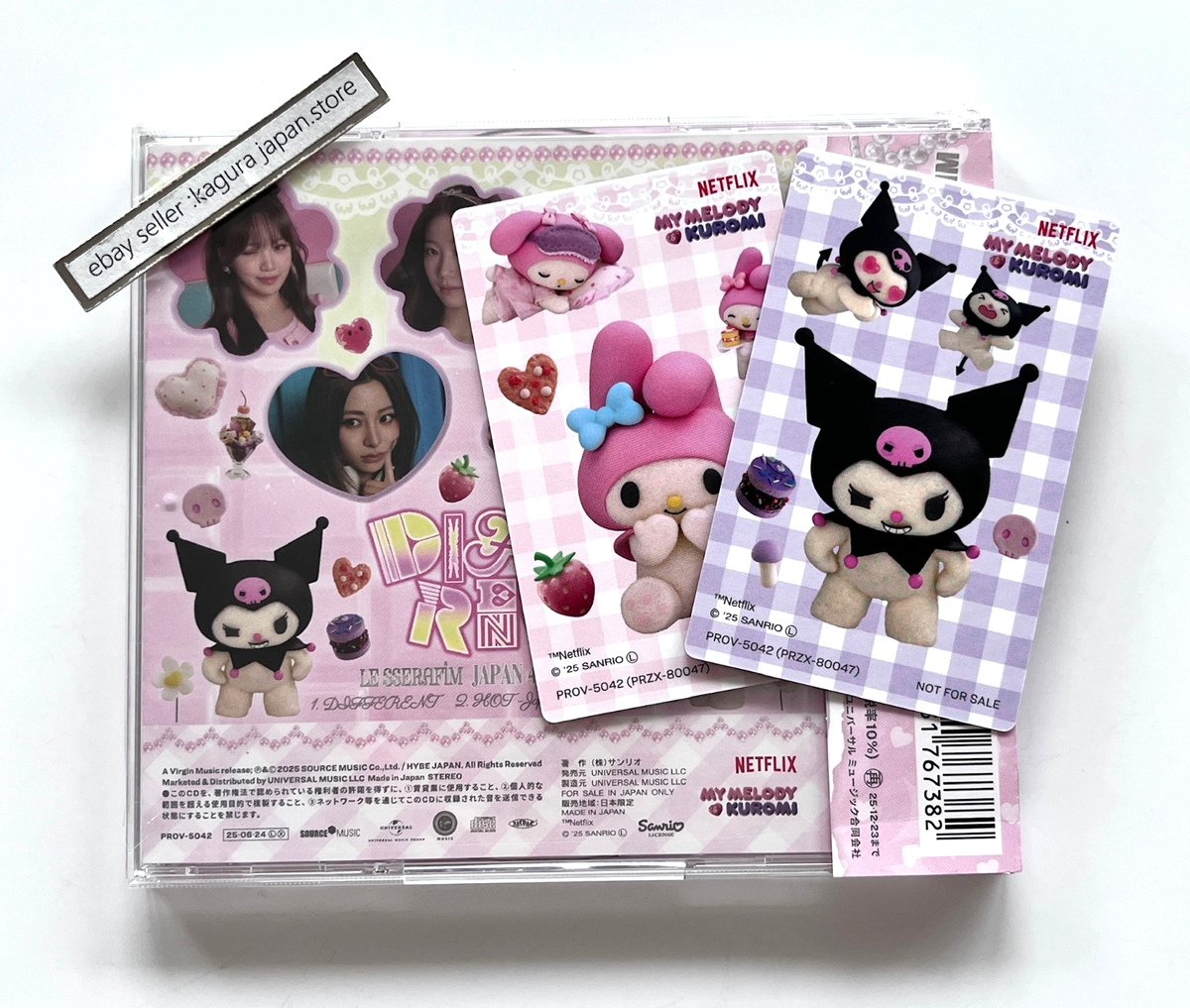 LE SSERAFIM [SAKURA] DIFFERENT My Melody & Kuromi ver. CD +