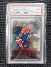 2015-16 CONNOR MCDAVID 🔥 99/99 LAST PRINT 💰 PSA 9 #U1 PLATINUM MEDALLION RARE!