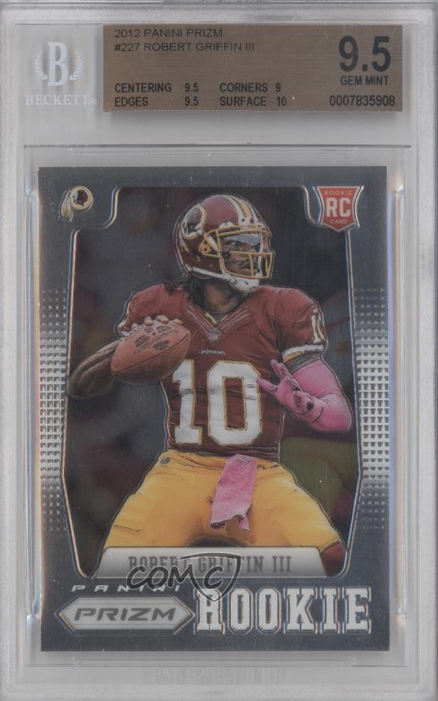 2012 Prizm Robert Griffin III (Facing Left) #227 BGS 9.5 GEM MINT Rookie RC ot9