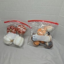 Halloween Or Fall Plush Pumkins Decor Various Colors Lot Of 12