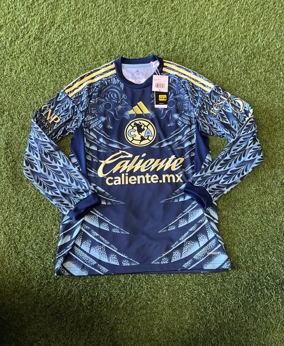 adidas Club America Men's Stadium Away L/S Jersey 25/26 - Navy