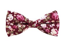 Men's Cotton Floral Printing Bow Tie Cb059