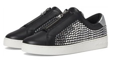 Woman's Sneakers Athletic Shoes MICHAEL Kors Keaton Zip Slip On Sz 7