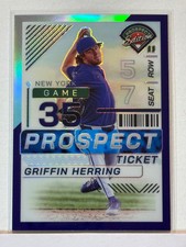2024 Panini Prospects Prospect Ticket Holo Purple #115 Griffin Herring 92/99