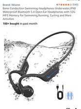 Bone Conduction Headphones IPX8 Waterproof Swimming Headphones