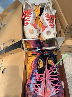 Size 12 - Off-White x Nike Air Zoom Tempo Next% White Solar Red & 2nd Pair Pink