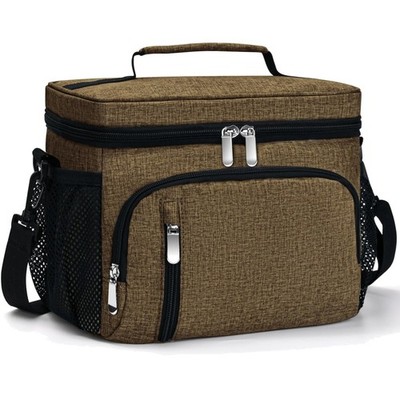 9L Insulated Lunch Bag with 5 Pockets for Work, Beach & Travel