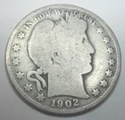 1902 P * SILVER Barber HALF DOLLAR * As Seen *USA Only Please FREE SHIP