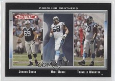 2006 Topps Total Black 21/50 Jordan Gross Mike Wahle Travelle Wharton #205 z7j
