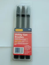 OUTERS Stainless Steel/Phosphor Bronze/Nylon 40835 Gun Brush 3 Piece Set
