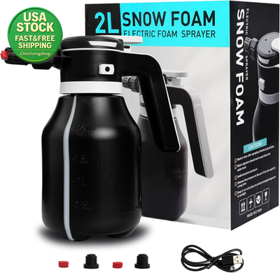 #ad Electric Foam Sprayer 2L Portable Rechargeable Cordless Pressurized Spray Foam $65.99