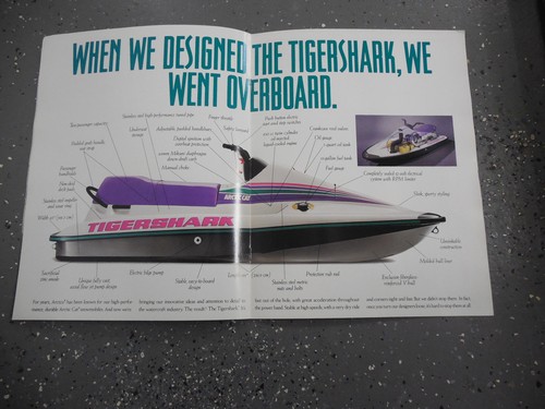 1993 Arctic Cat Tigershark Sales Book Catalog Literature JetSki Watercraft - Picture 3 of 4