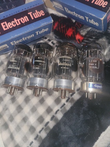 Matched Pair Late 60s NOS Genalex Gold Lion/Monarch KT88/6550 Made In - Foto 8