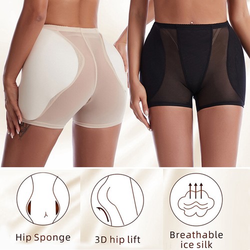 Slip Hip Pastiglie Freno Stivali Formanti Pantaloncini Donna Vita Alta Falso Culo Liftin > - Foto 4 di 14