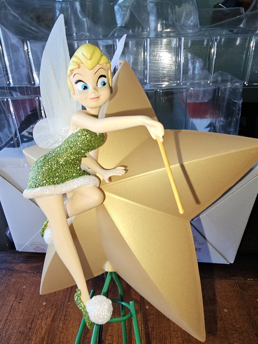 Disney Tinker Bell Light Up Christmas Tree Topper 2021 Animated