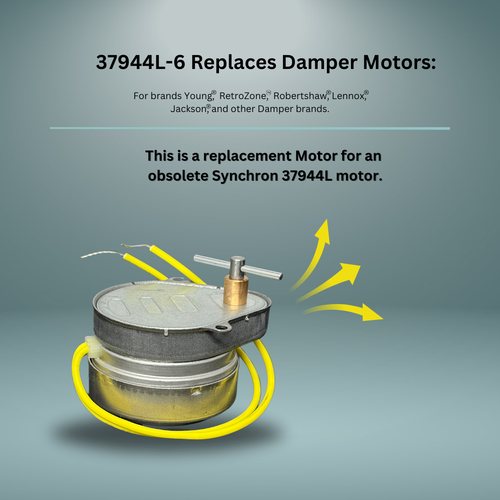 Synchronmotor 37944L Ersatz für Ztech & Buetler Dämpfer - links drehbar - Bild 5 von 16