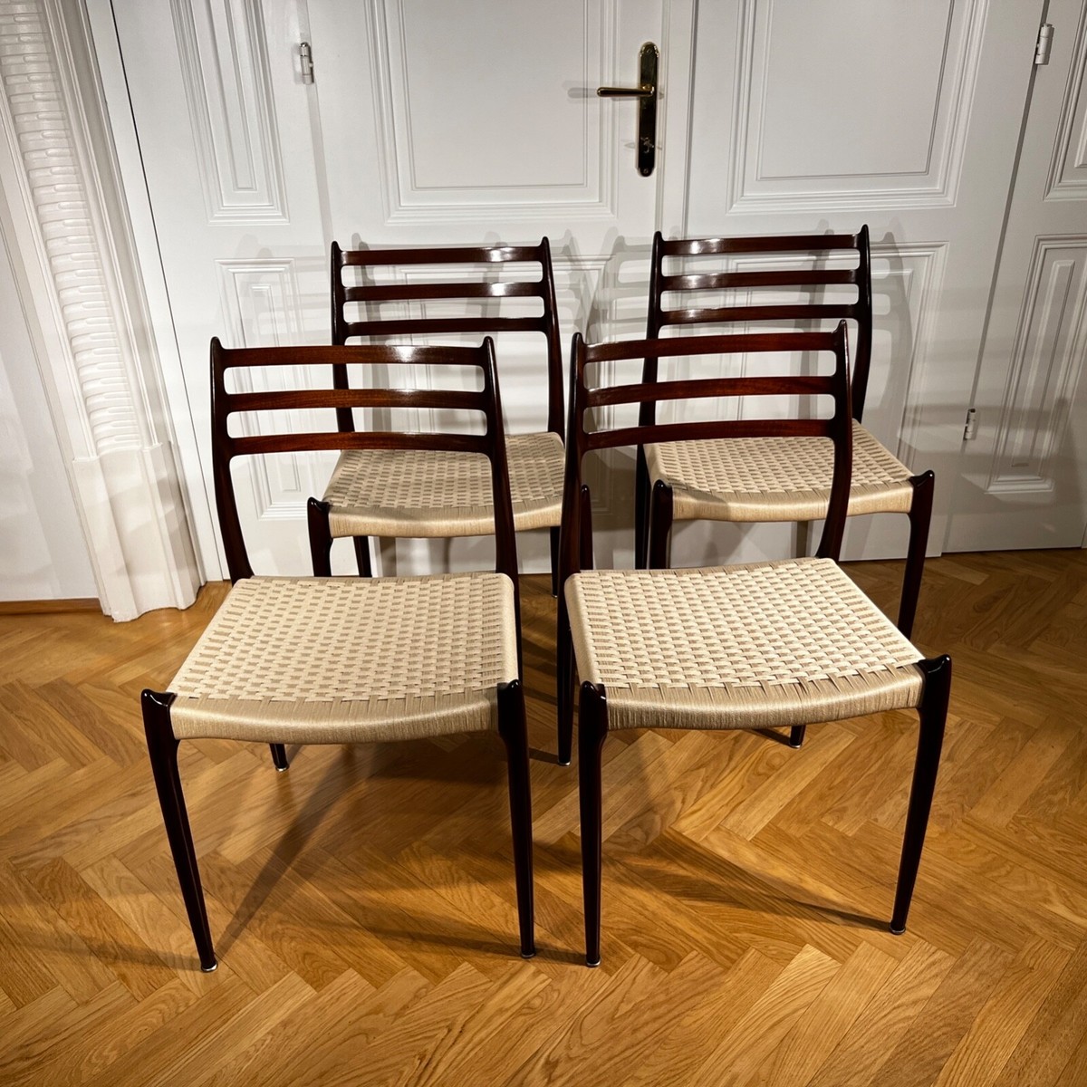 Moller Model 78 Side Chair with Leather Seat – Design Within