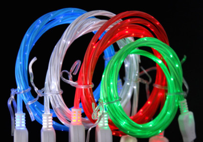 FLOWING LED LIGHT-UP Data Cable charger FOR iPhone X 8 7 5c 6s r plus micro usb