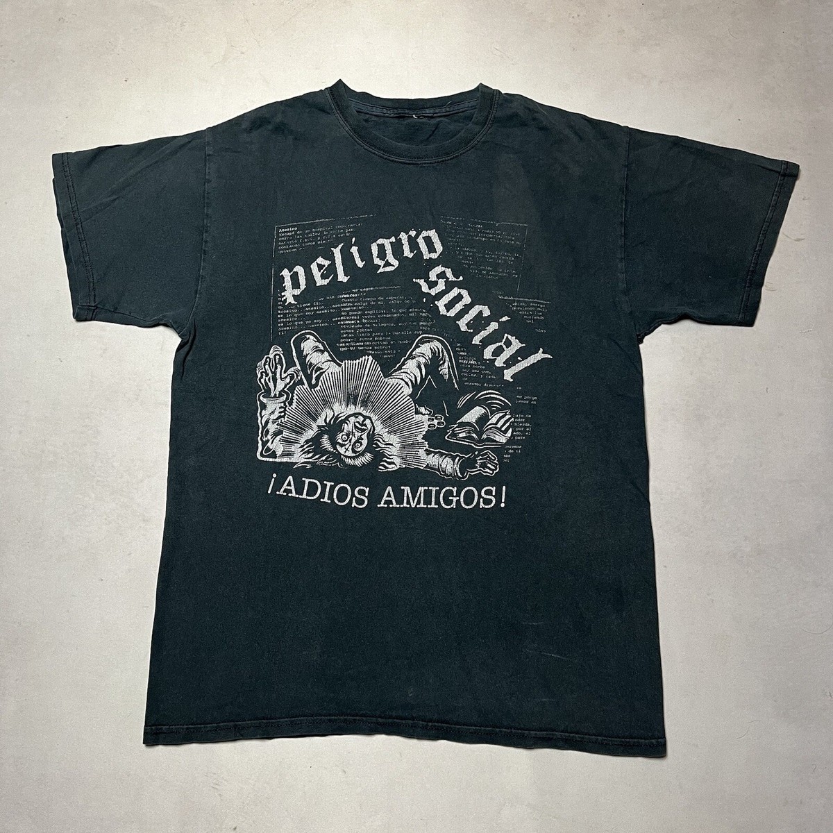 Peligro Social Adios Amigos Latin Punk Band T Shirt Bay Area