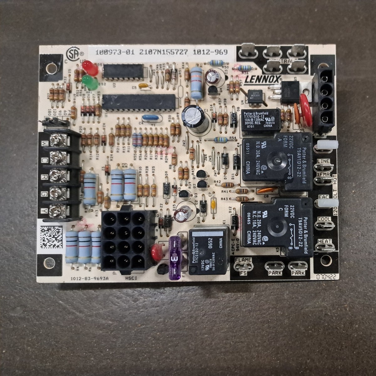 LENNOX 100973-01 Furnace Control Circuit Board 1012-969 | eBay