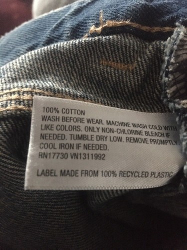 CAT & JACK Relaxed Straight Jeans size 10 Husky Boys Blue - Picture 3 of 6