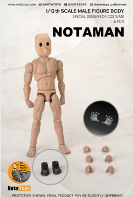 Notaman 1/12 SCALE male Muscular body figure NT-01 FOR MixMax Toy