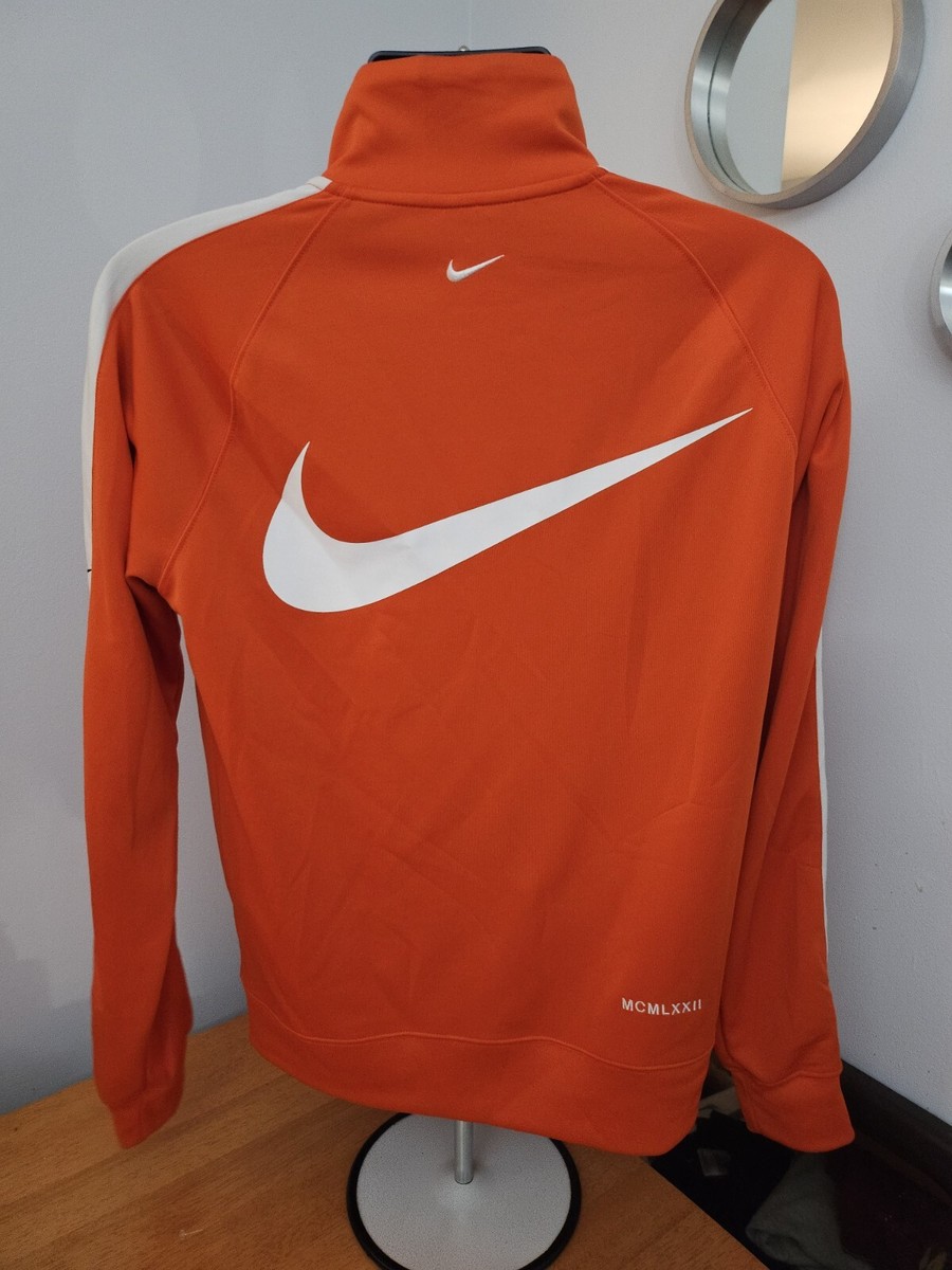 Nike Double Swoosh Full Zip Track Jacket Mens Small Orange Nike Double Swoosh Full Zip Track Jacket Mens Small Orange
