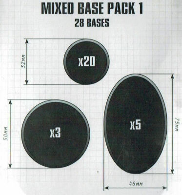 Citadel Mixed Base Pack 1 Warhammer 40K Age of Sigmar NIB Blister Pack
