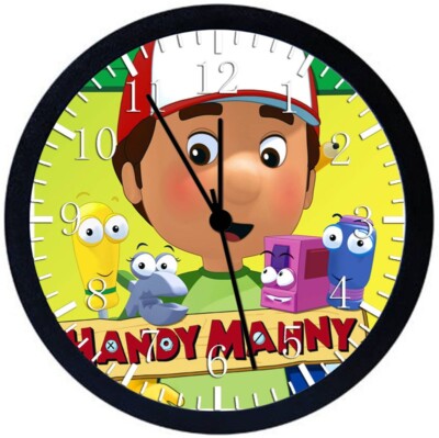 Handy Manny Wall Clock 12'' Large Personalized option with adding names E133