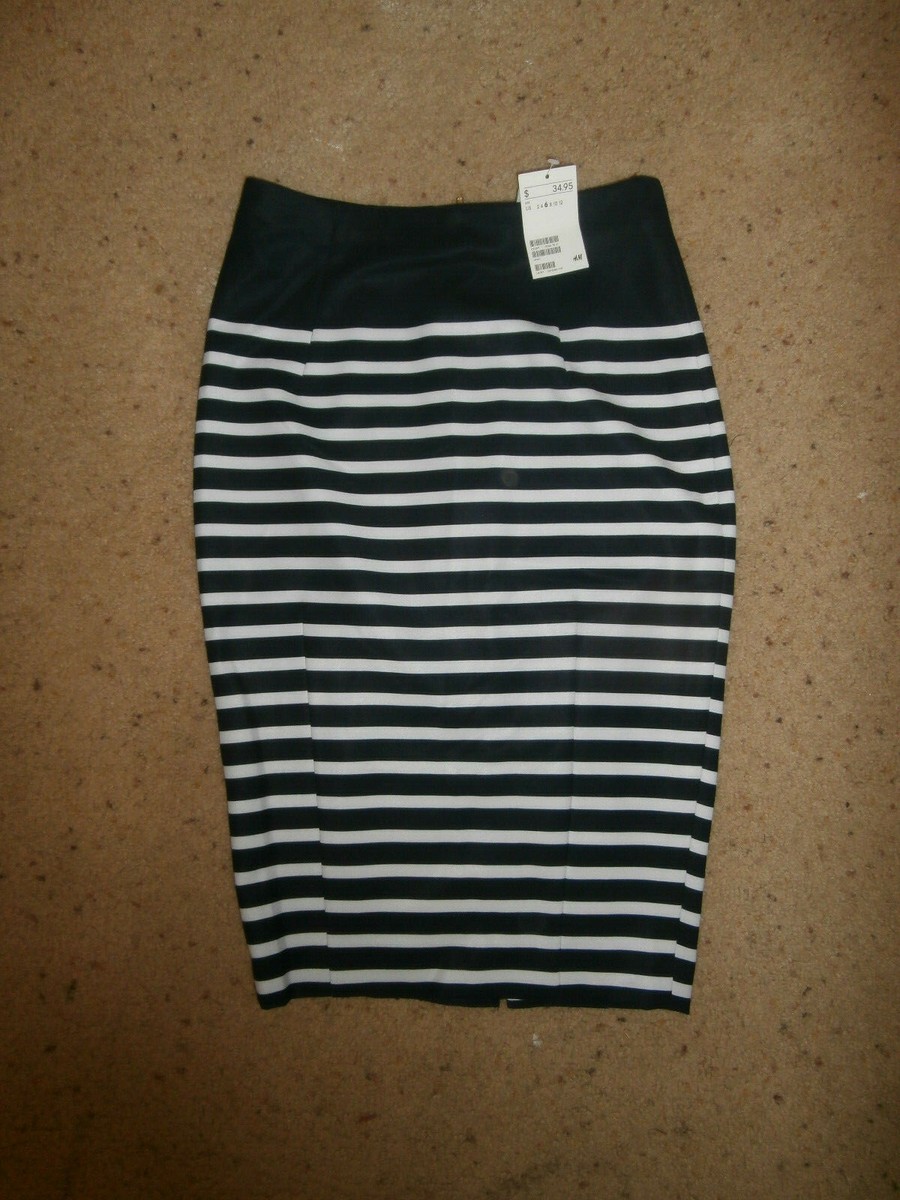 Pencil Skirt Striped Skirt H&m H&M Embellished Pencil Skirt