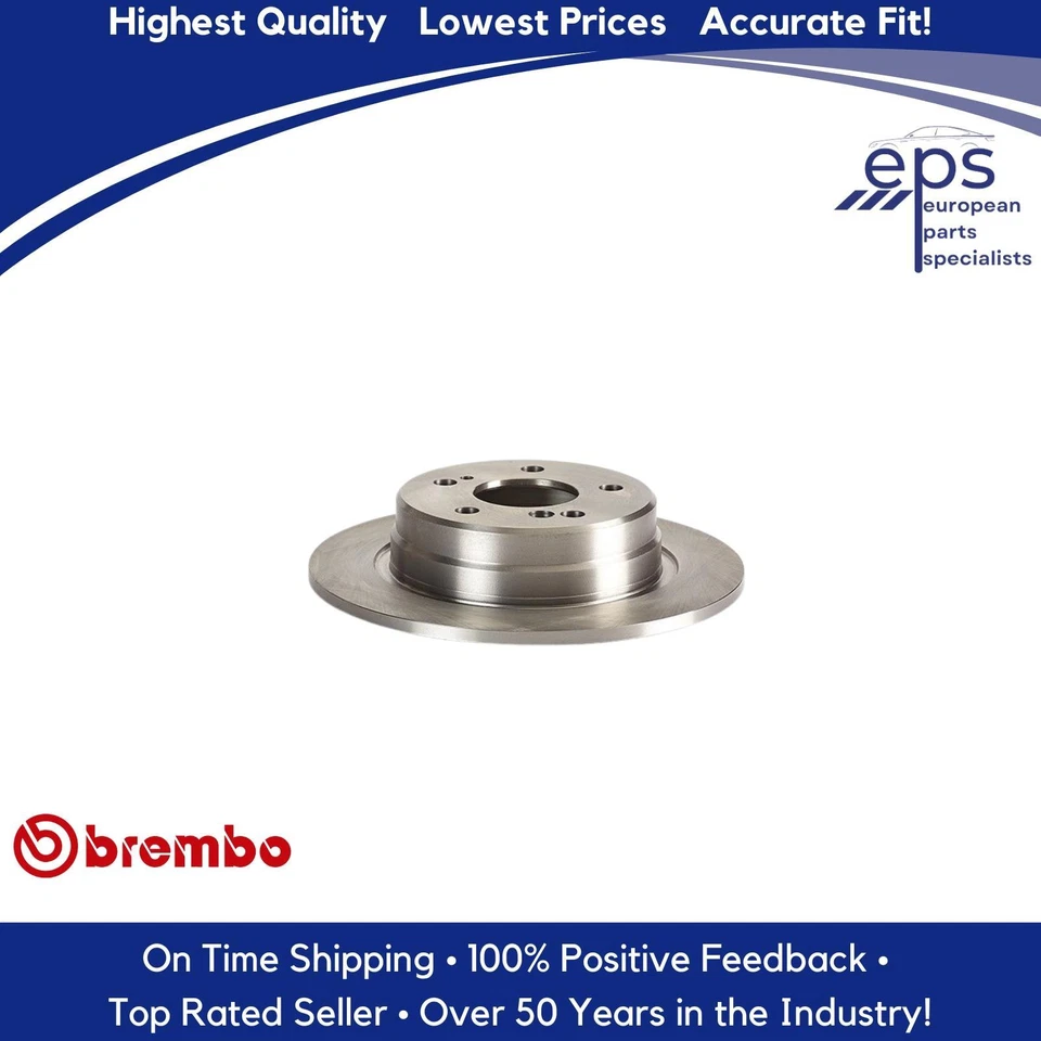 Rotores de disco de freio traseiro L & R Select 1990-95 Mercedes SL Brembo 129 423 00 12 - Imagem 4 de 4