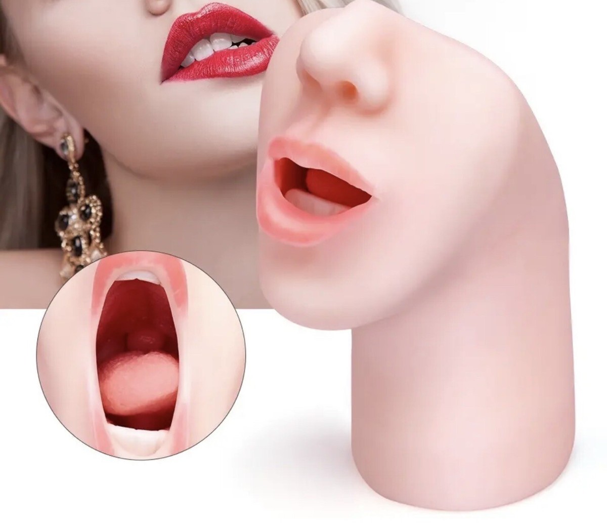 Premium Soft Deep Throat Male Masturbator For Men - Realistic w/box