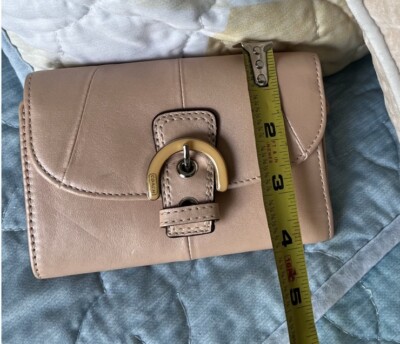 COACH Soho Pink Leather Medium Buckle Wallet | eBay