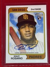 2023 Topps Heritage Rookie Auto Blue Ink Eguy Rosario!🔥 HOT! Padres!