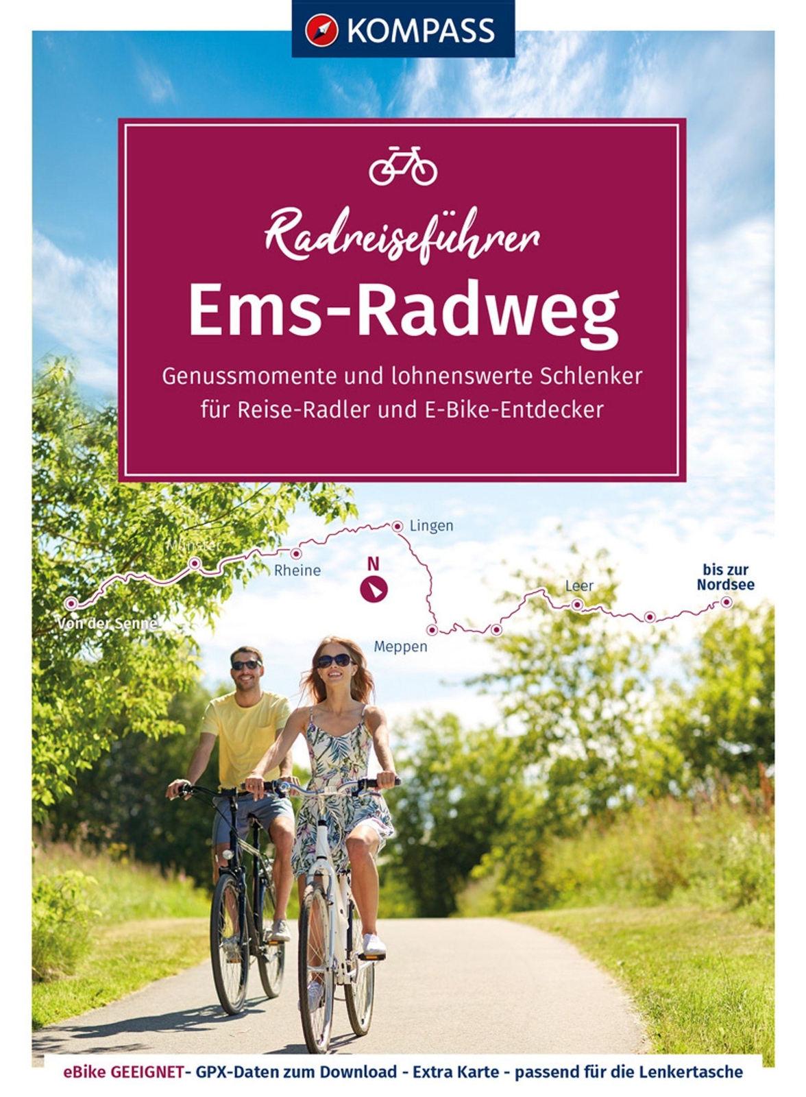 Kompass Radreiseführer Emsradweg Kompass-karten Gmbh