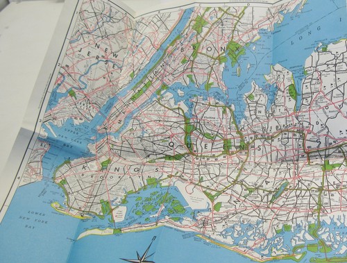 Vintage Hagstrom Road Map Long Island NY New York 61"x16" Fold Out - Picture 3 of 6