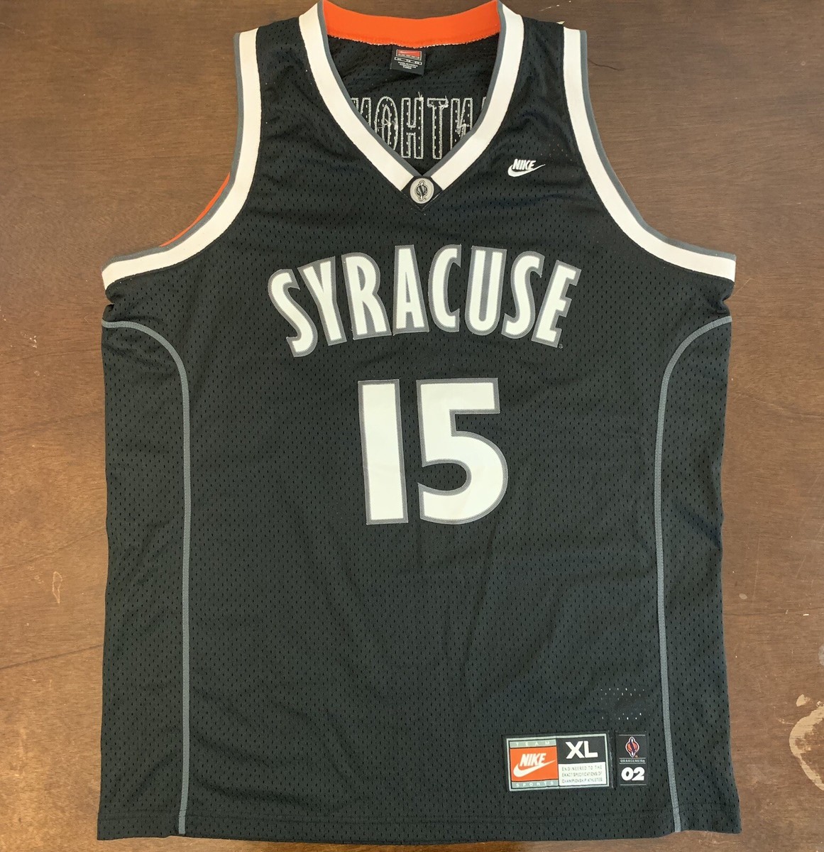 Rare Vintage Nike Syracuse Orangemen Carmelo Anthony Black