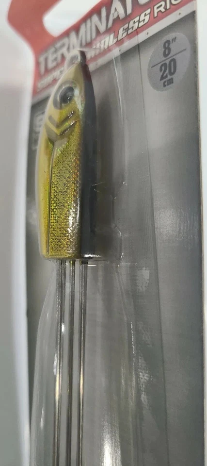 Plataforma de paraguas Terminator 8" 5 alambre de acero inoxidable cabeza de sábalo siner dorado 1/4 oz Foto 4 de 4