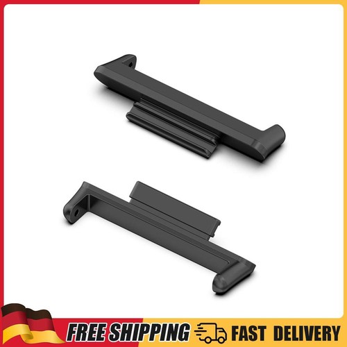 2pcs 24mm Watch Band Strap Metal Connector for Huawei Watch Fit 2 Active (Black)