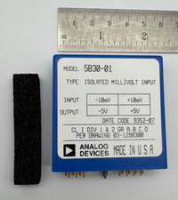 Analog Devices 5B30-01 Isolated Voltage Input Module +-5v Made in the USA