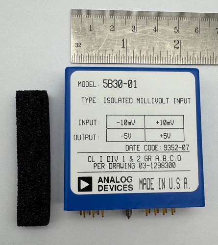 Analog Devices 5B30-01 Isolated Voltage Input Module +-5v Made in the USA