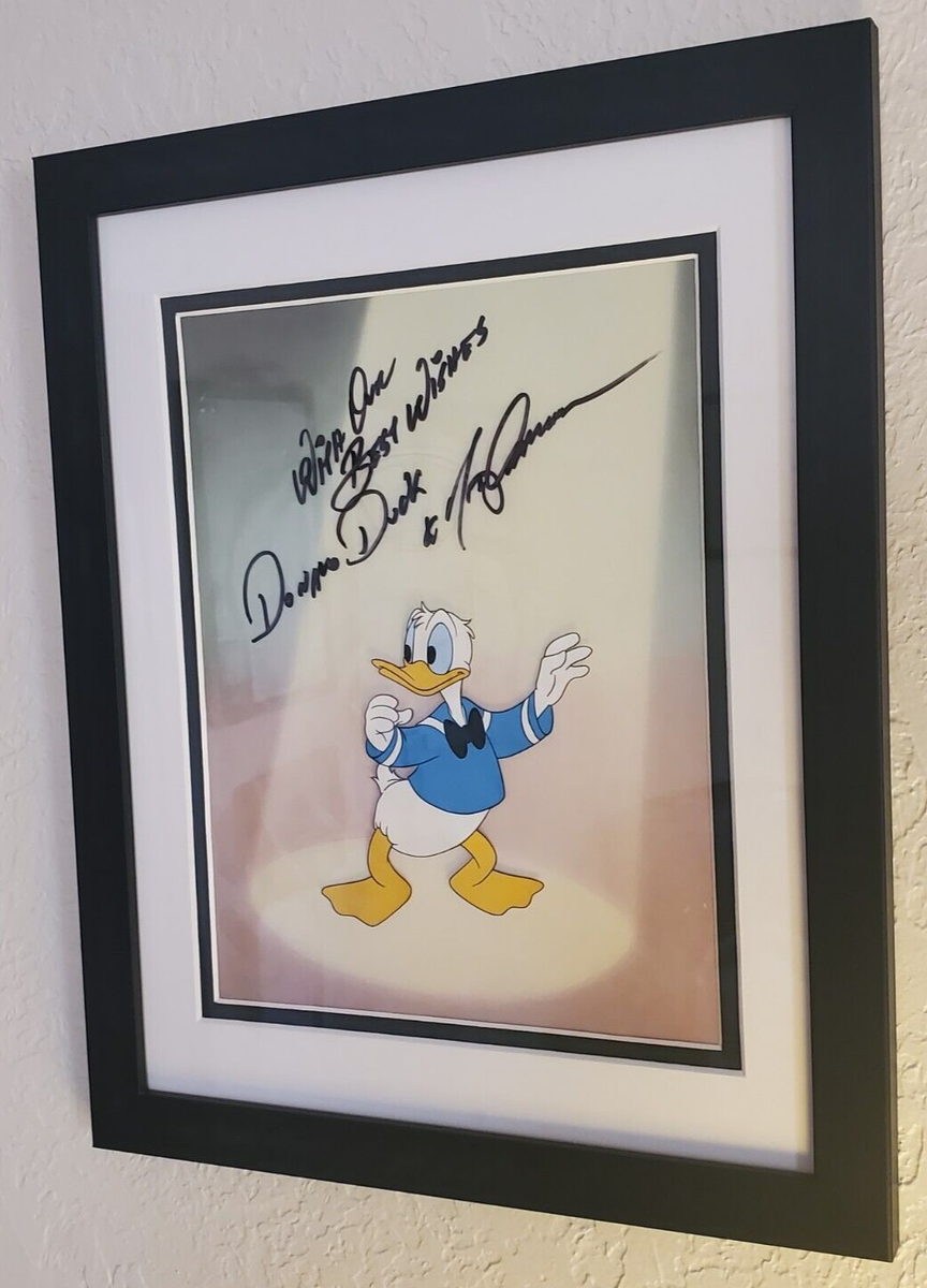 🔵 Donald Duck Cel Disney Art Corner Production Signed Tony