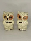 Vintage Shawnee Pottery Winking Owl Ceramic Salt and Pepper Shakers Set